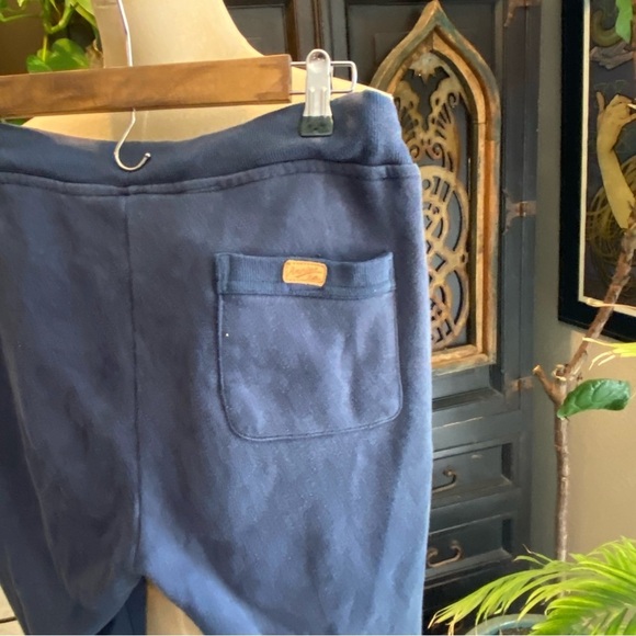 American Retro washed out navy crop jogger drawstring sweat pants - Picture 6 of 8